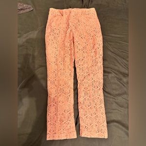 LAST CHANCE: Corey Lynn Calter (Free People) Lace Pants | Pink | Size 0